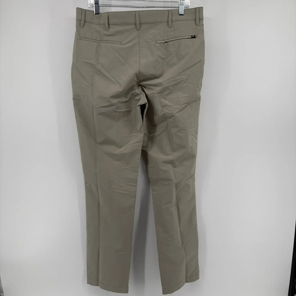 Banana Republic Mens Performance Pants 34x32 London Fog Beige NWT 1557516